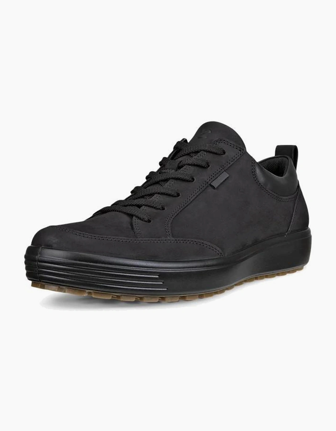Men's Ecco Mens Soft 7 Tred Warm Nubuck Waterproof Shoes - Black - Size: 10.5/11