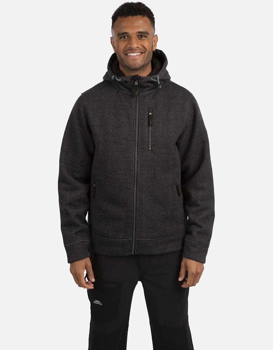 Mens Truther Full Zip Hooded Fleece Jacket, 2 of 1