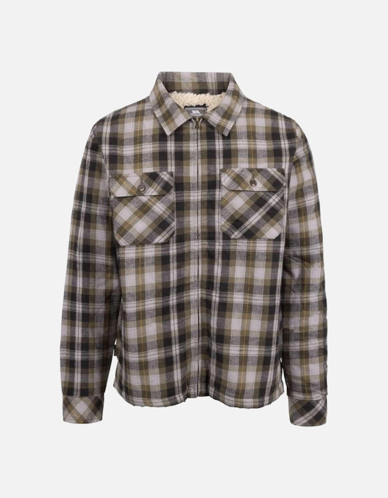 Mens Danehill Sherpa Lined Check Overshirt