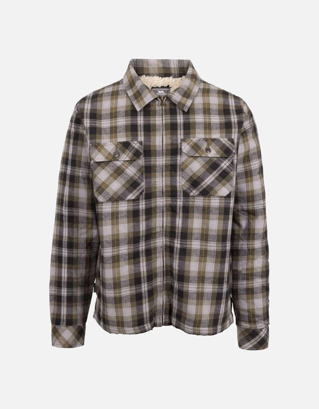 Mens Danehill Sherpa Lined Check Overshirt, 2 of 1