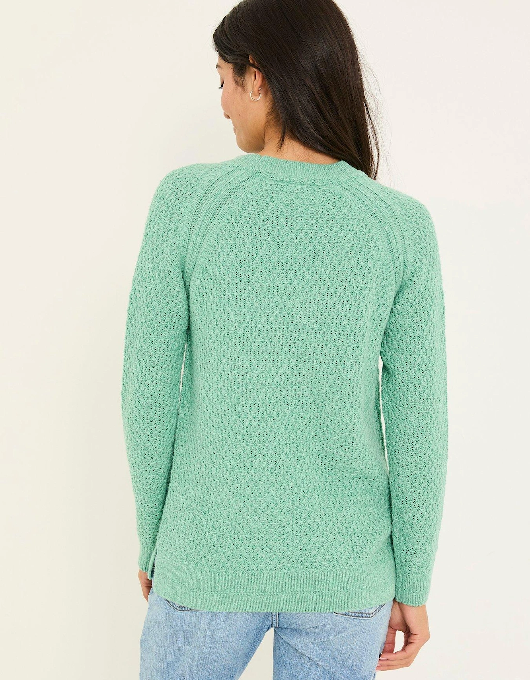 Ella Textured Jumper - Green