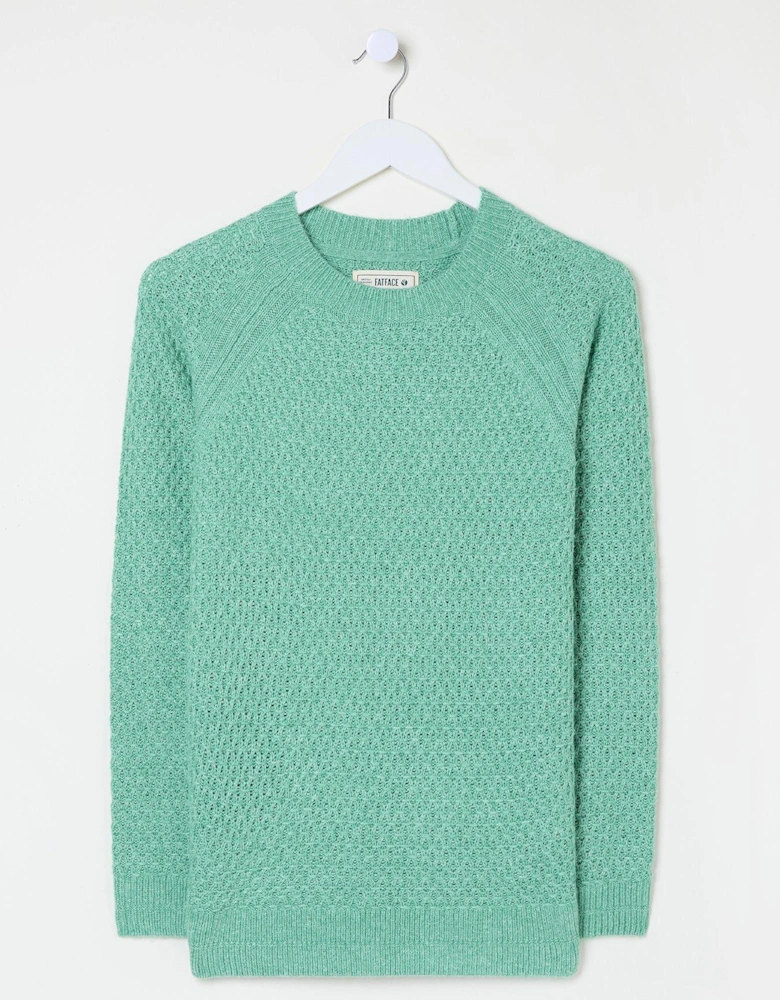 Ella Textured Jumper - Green