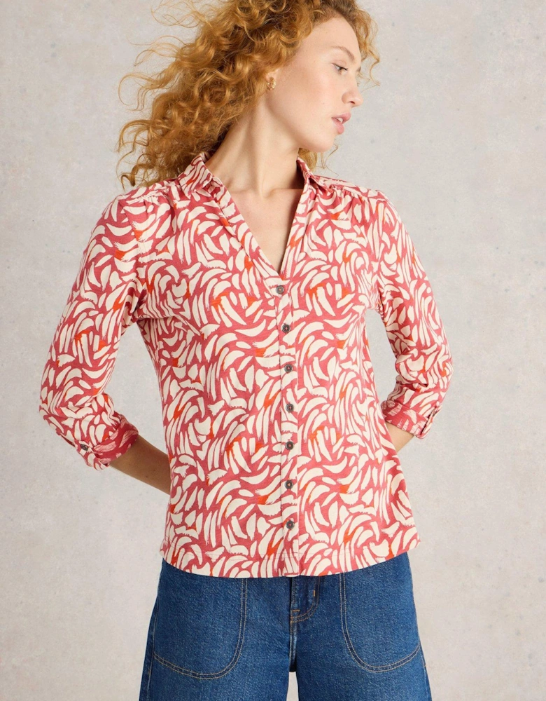 Annie Jersey Shirt - Pink