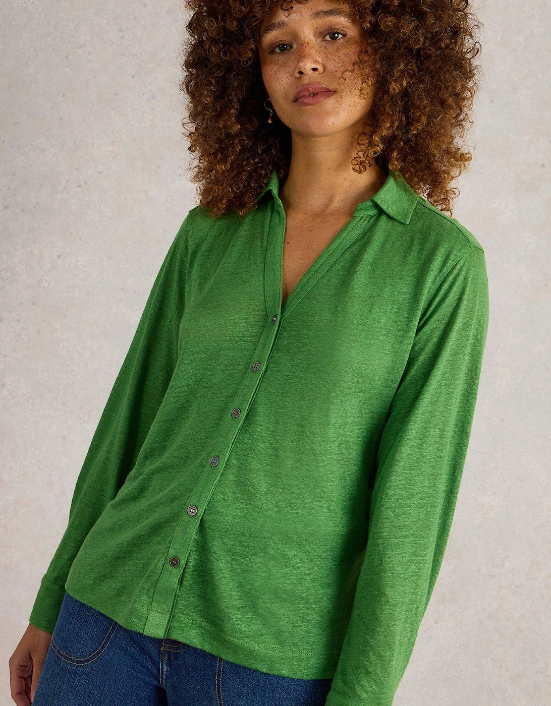 Charlie Linen Shirt - Green, 2 of 1