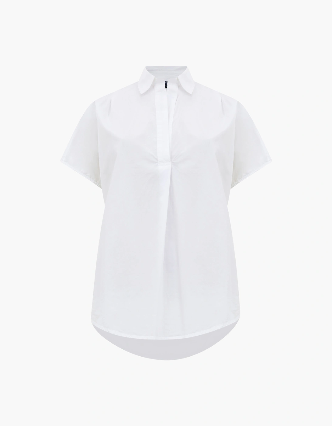 Cele Rhodes Poplin Sleeveless Shirt Linen White