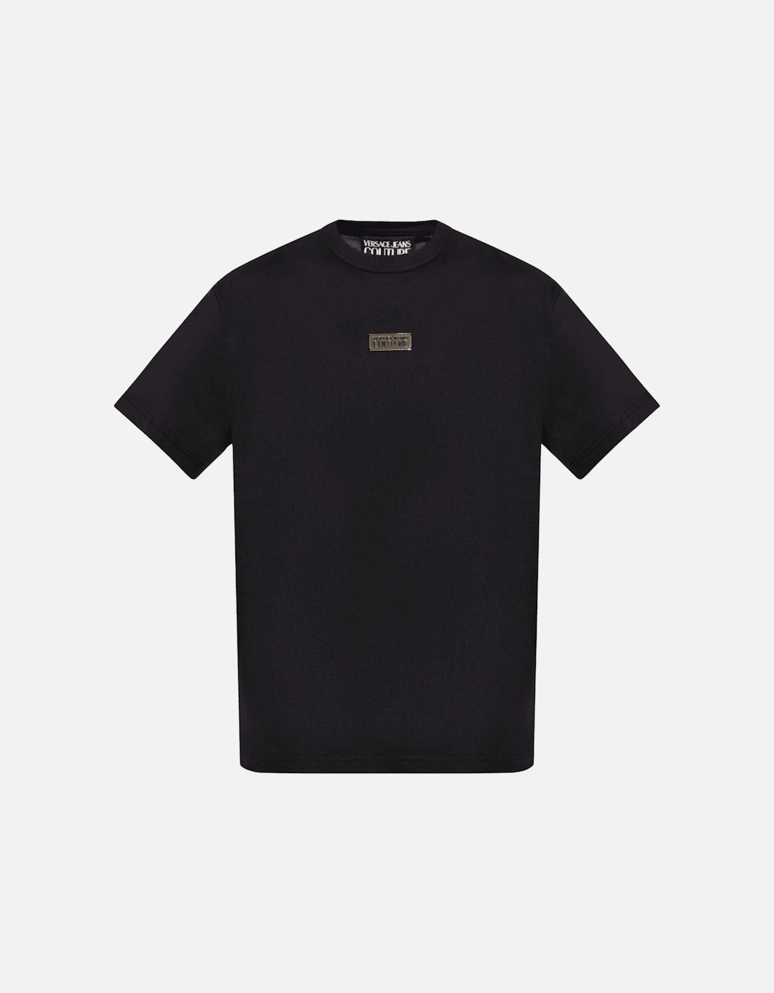 Metal Logo Regular Fit Black T-Shirt, 4 of 3