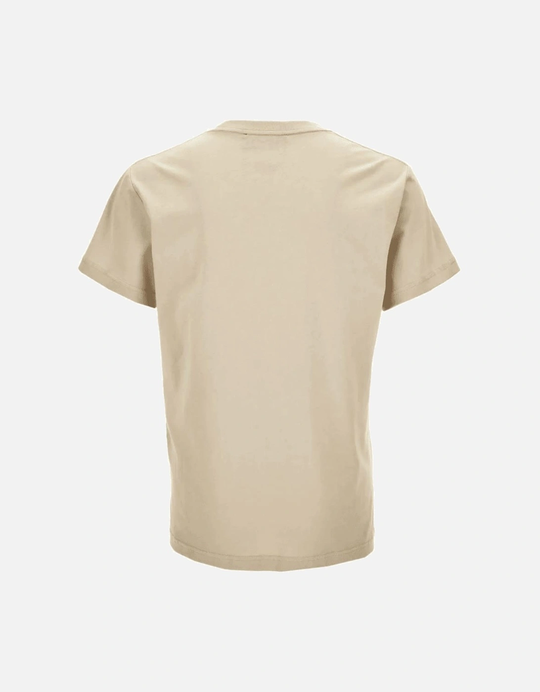 Cotton Floral Logo Beige T-Shirt