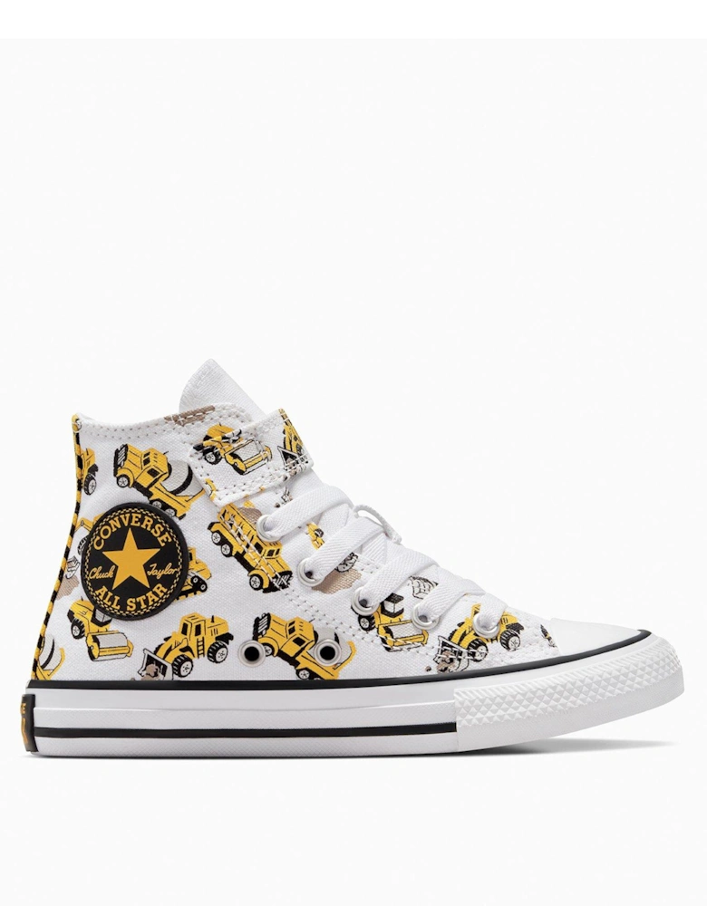 Kids Chuck Taylor All Star 1v Canvas Truck Hi Top - White