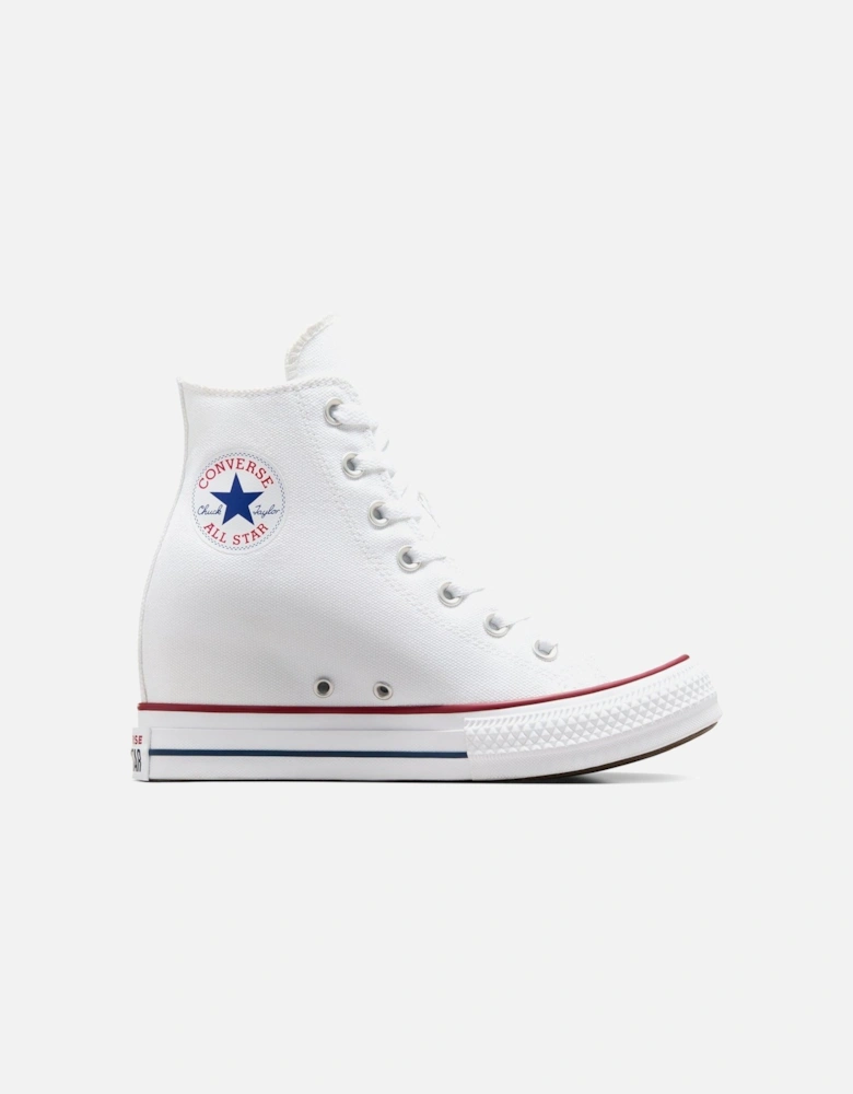 Women's Chuck Taylor All Star Classic Wedge Platform High Tops - Red/Navy - White