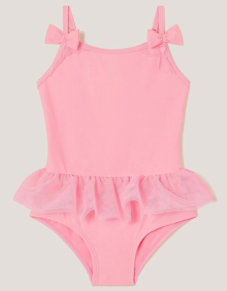 Baby Girls Ruffle Swimsuit - Pink