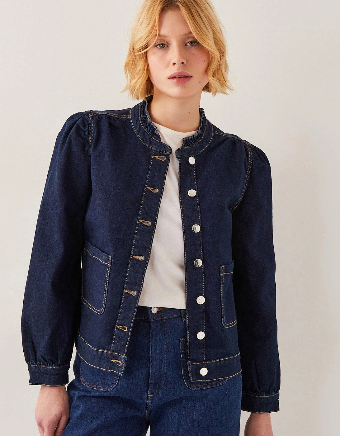 Louisa Frill Jacket - Indigo, 2 of 1