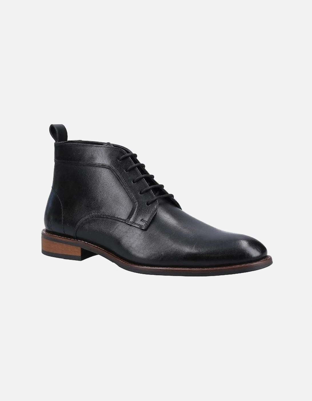 Declan Lace up boot in Black leather, 2 of 1