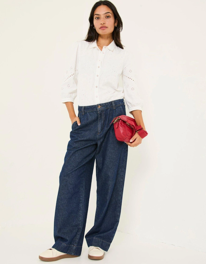 Roxi Embroidered Blouse - White