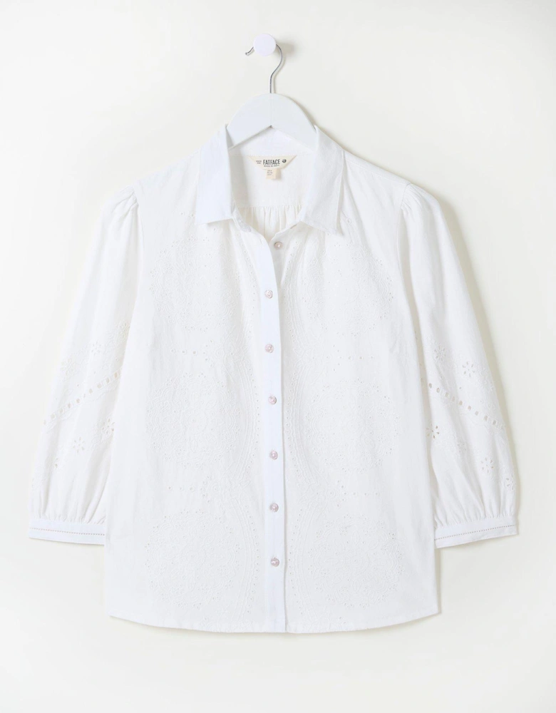 Roxi Embroidered Blouse - White