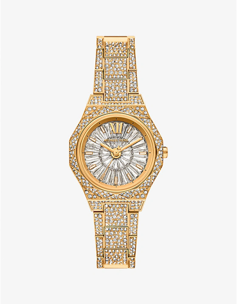 Mini Raquel Pavé Gold-Tone Watch