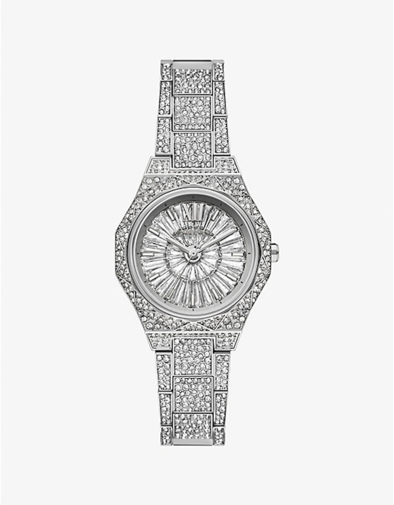 Mini Raquel Pavé Silver-Tone Watch