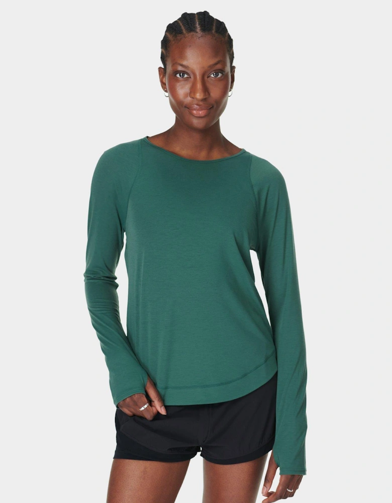 Womens Training Breathe Easy Long Sleeve Top - Green