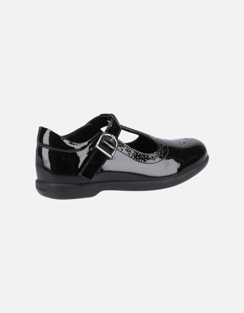 BRITNEY Girls School Shoes Black Patent