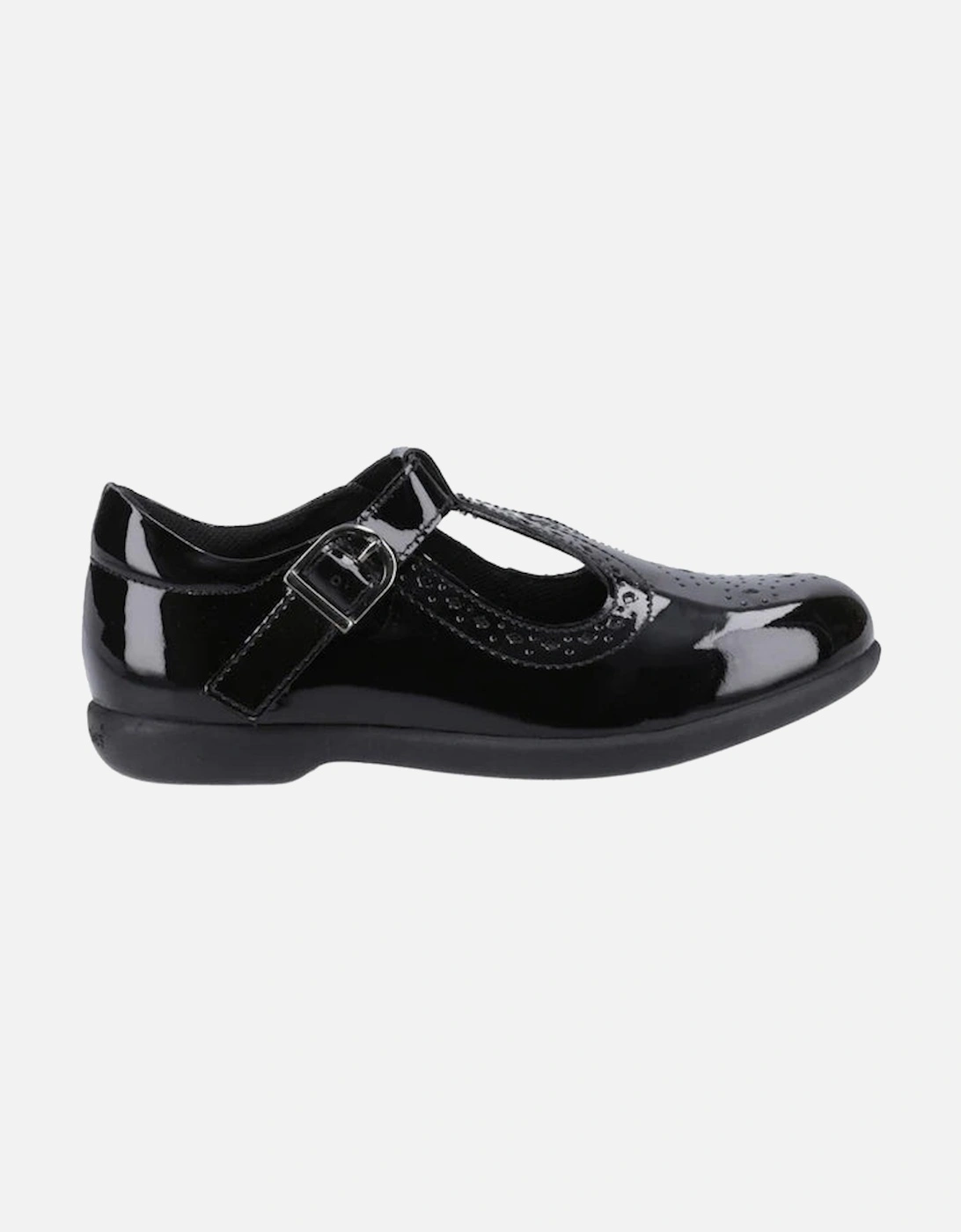 BRITNEY Girls School Shoes Black Patent