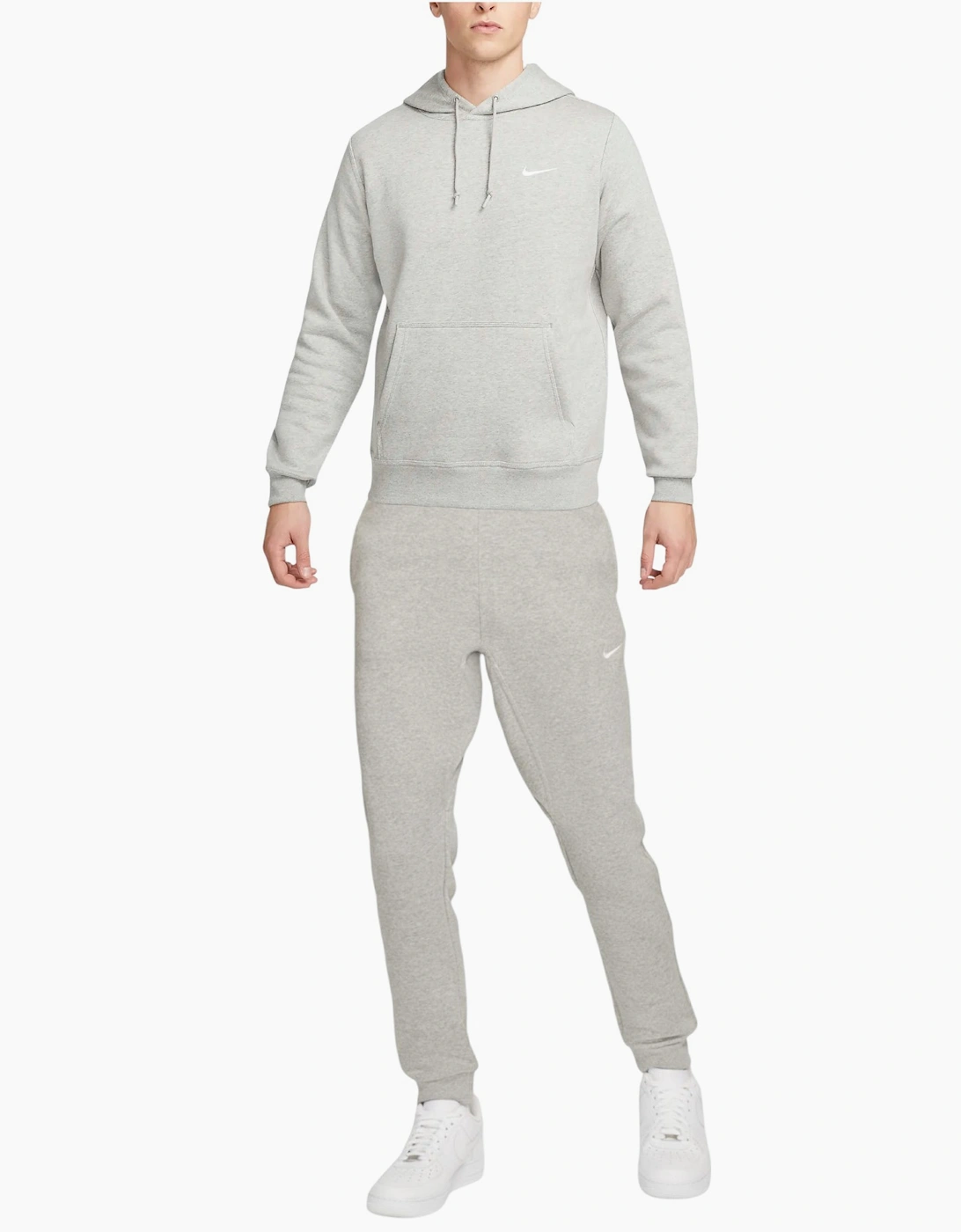 Nike Men's Grey Club Fleece Hoodie Joggers  36 S