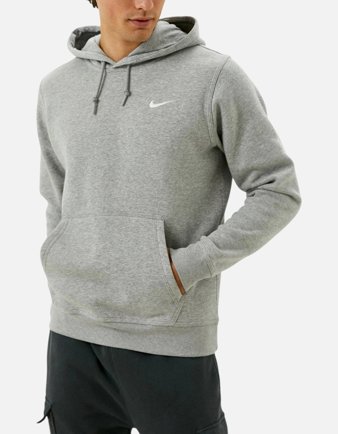 Club Mens Fleece Tracksuit Winter Pullover Sportswear Grey