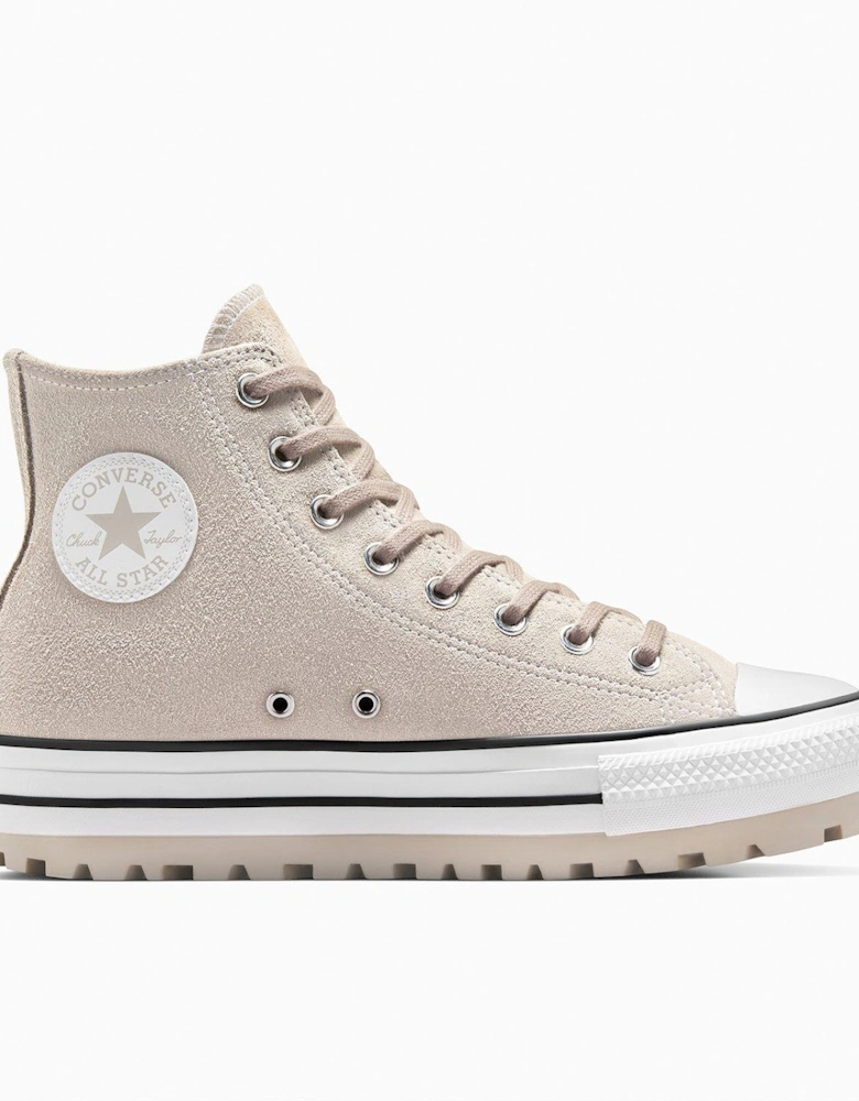 Mens Chuck Taylor All Star City Trek Hi Top Suede Trainers - Grey