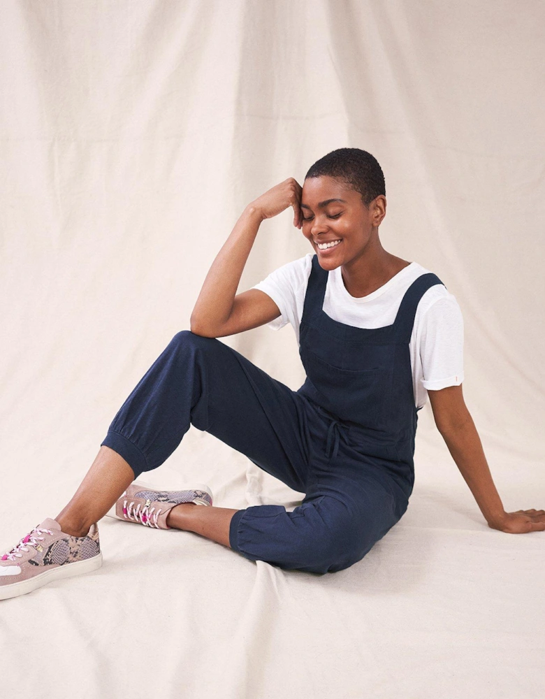 Daphne Jersey Dungaree -fr Navy