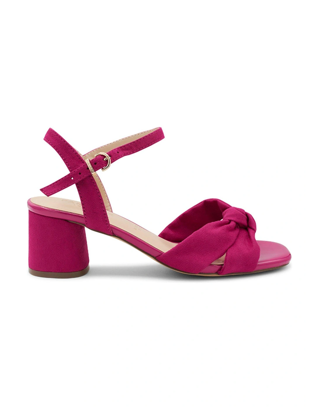 Nalani Wide Fit Suede Heeled Sandal - Pink, 2 of 1