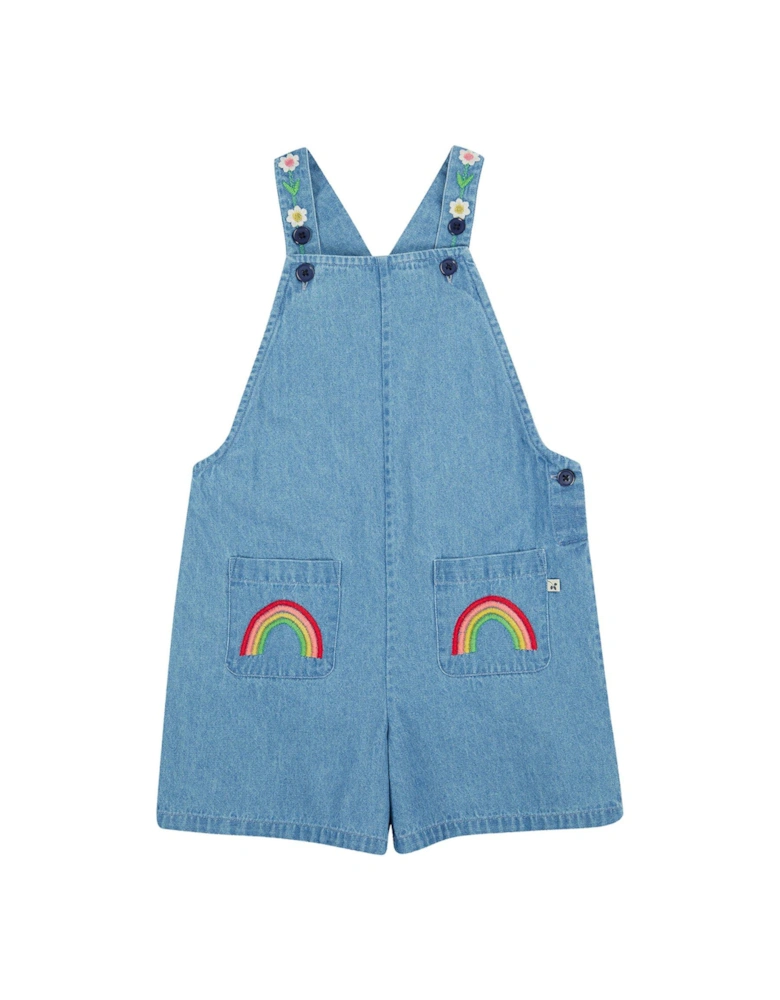 Girls Hazel Denim Dungaree - Blue