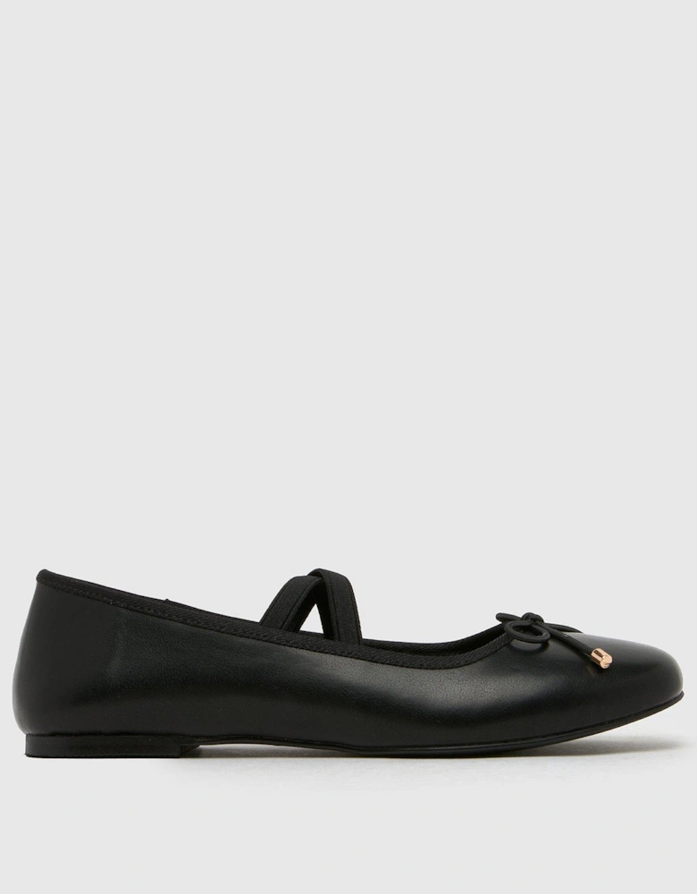 Lola Youth Mary Jane Ballerina - Black