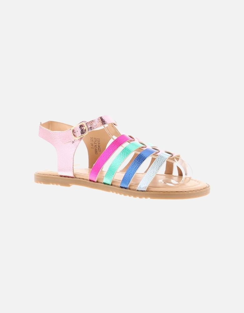 Girls Sandals Infants Vogue Gladiator Strappy Assorted Colour