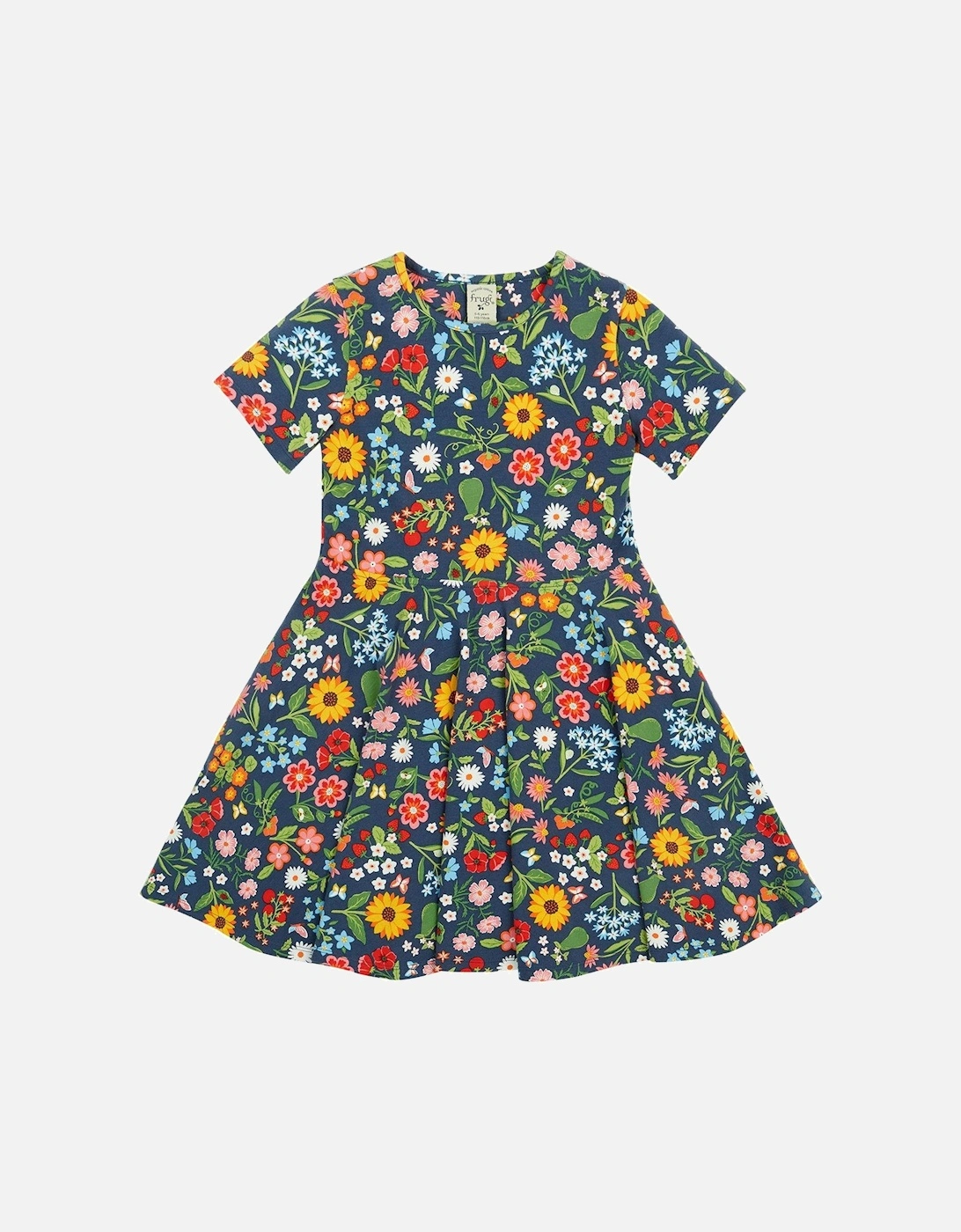 Girls Sunshine Skater Dress - Navy, 2 of 1