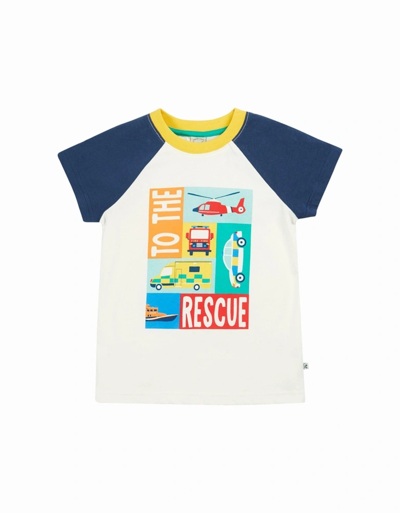 Boys Reid Raglan T-shirt - White