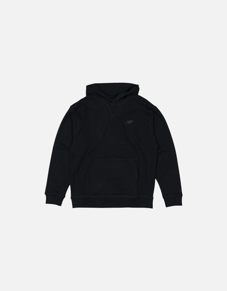 French Terry Hooded Sweatshirt - Black