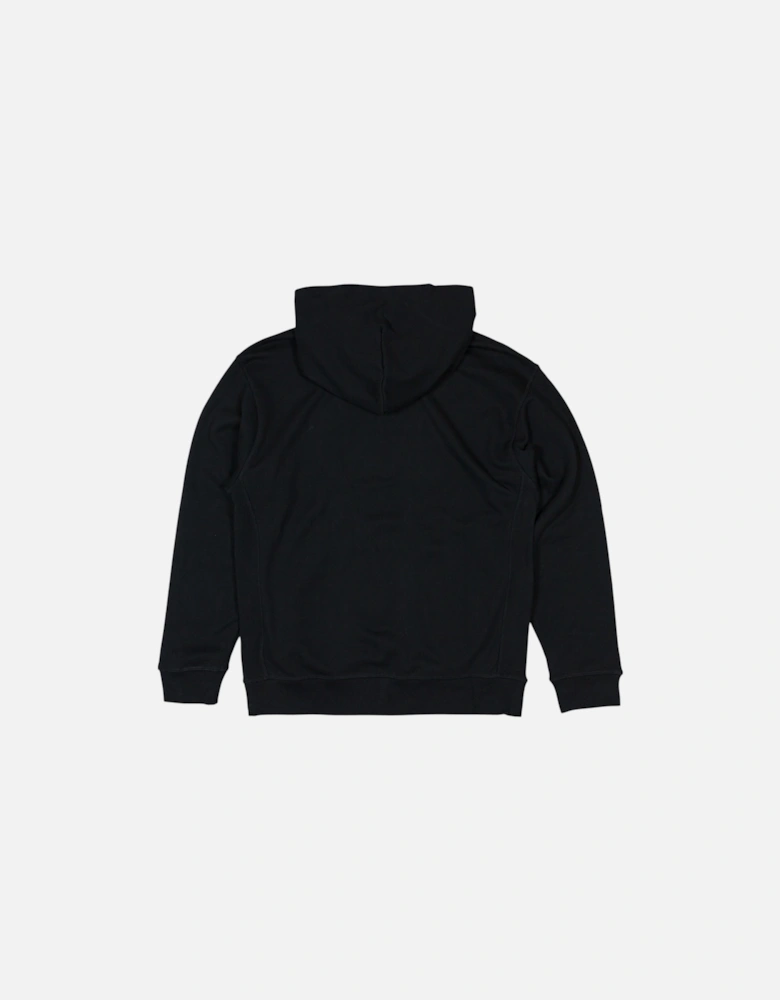 French Terry Hooded Sweatshirt - Black