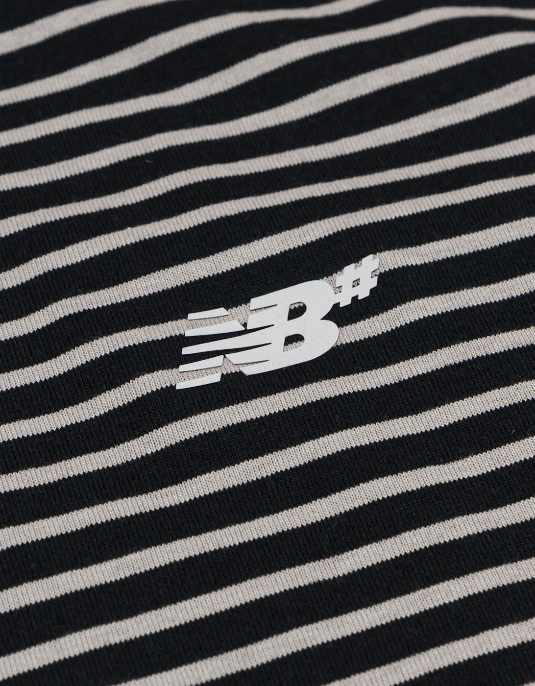 Numeric Stripe T-Shirt - Black