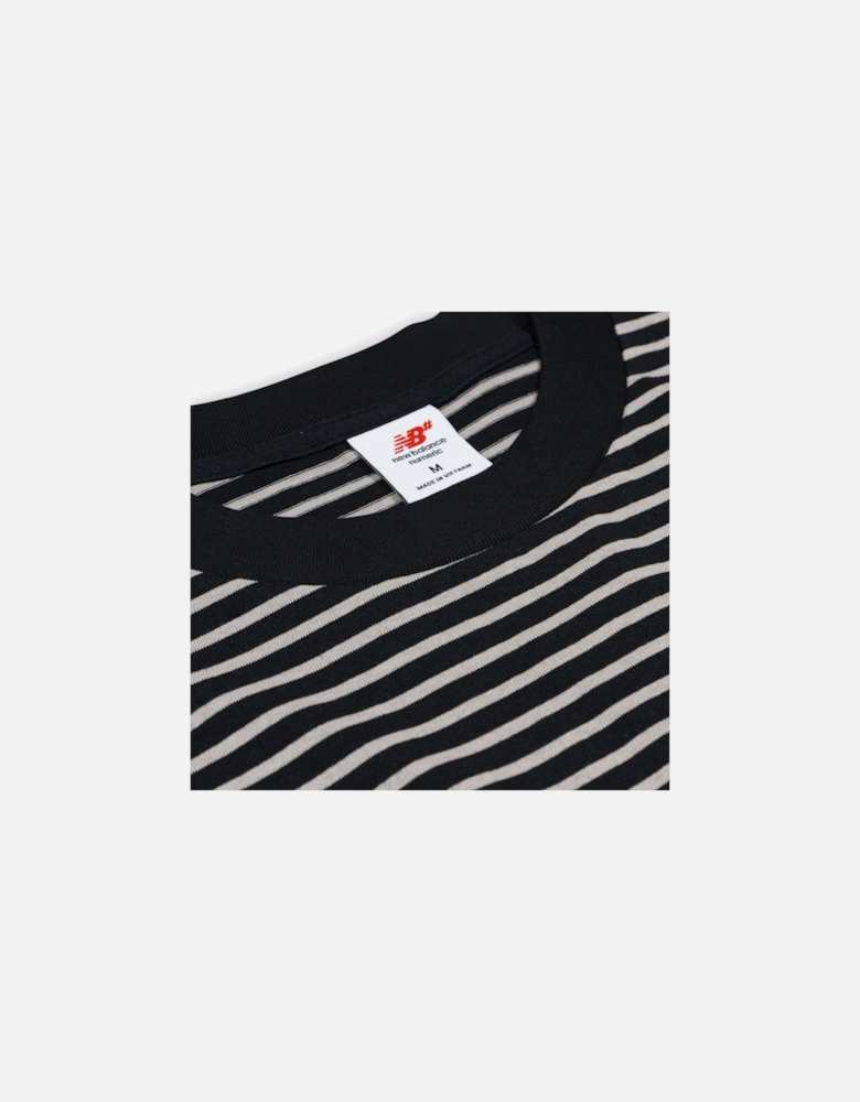 Numeric Stripe T-Shirt - Black