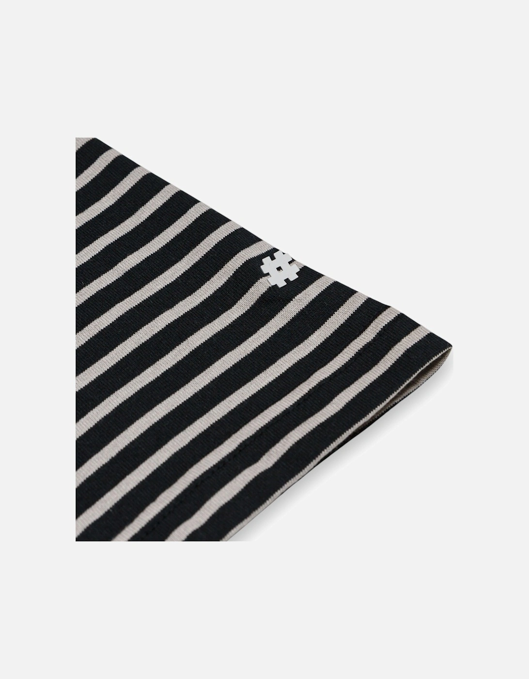 Numeric Stripe T-Shirt - Black