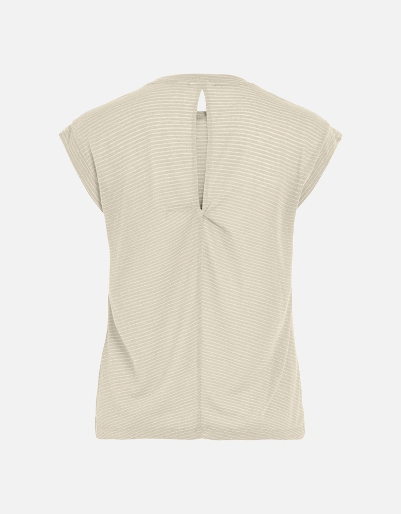 Mirella O-neck Sleeveless Top Birch