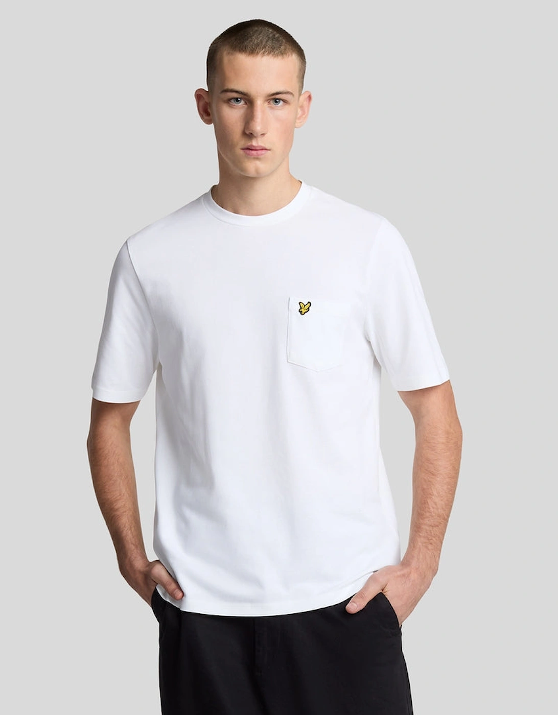 Lyle And Scott Men's Pique Pocket T-Shirt - White - Size: 38