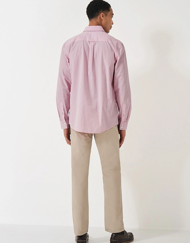 Men's Crew Classic Micro Stripe Shirt Heritage Pink/White