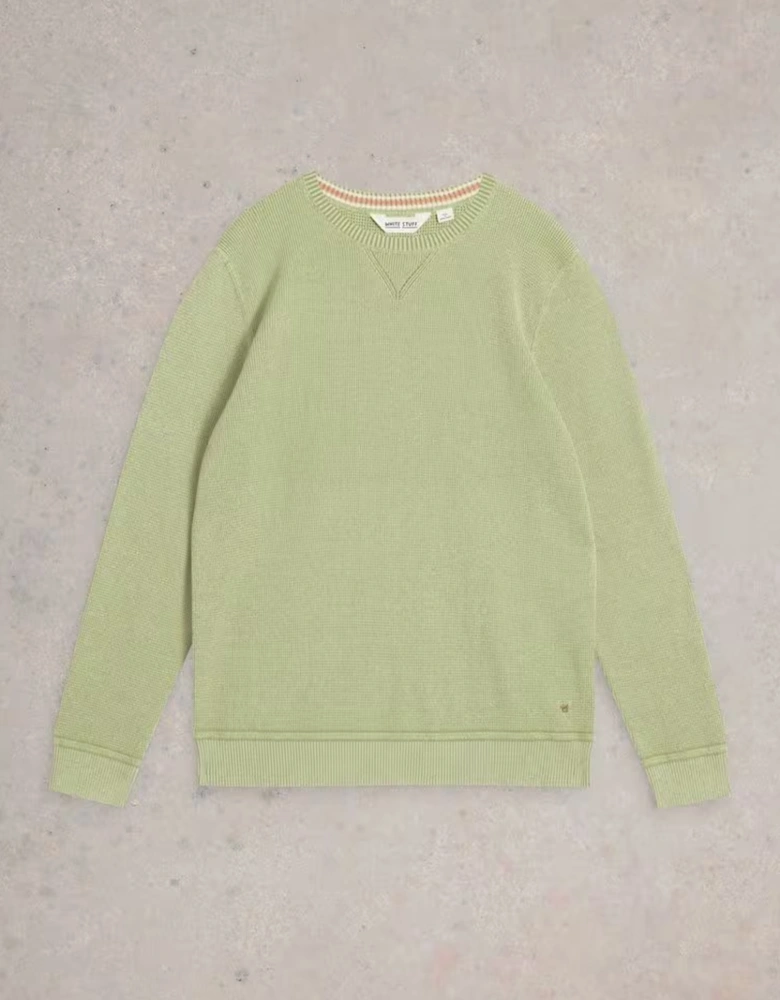 Men's Attadale Crew Neck Jumper Light Green