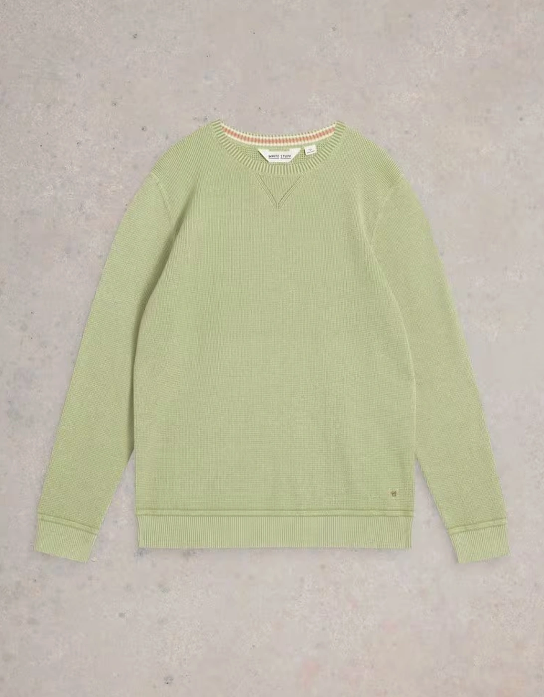 Men's Attadale Crew Neck Jumper Light Green