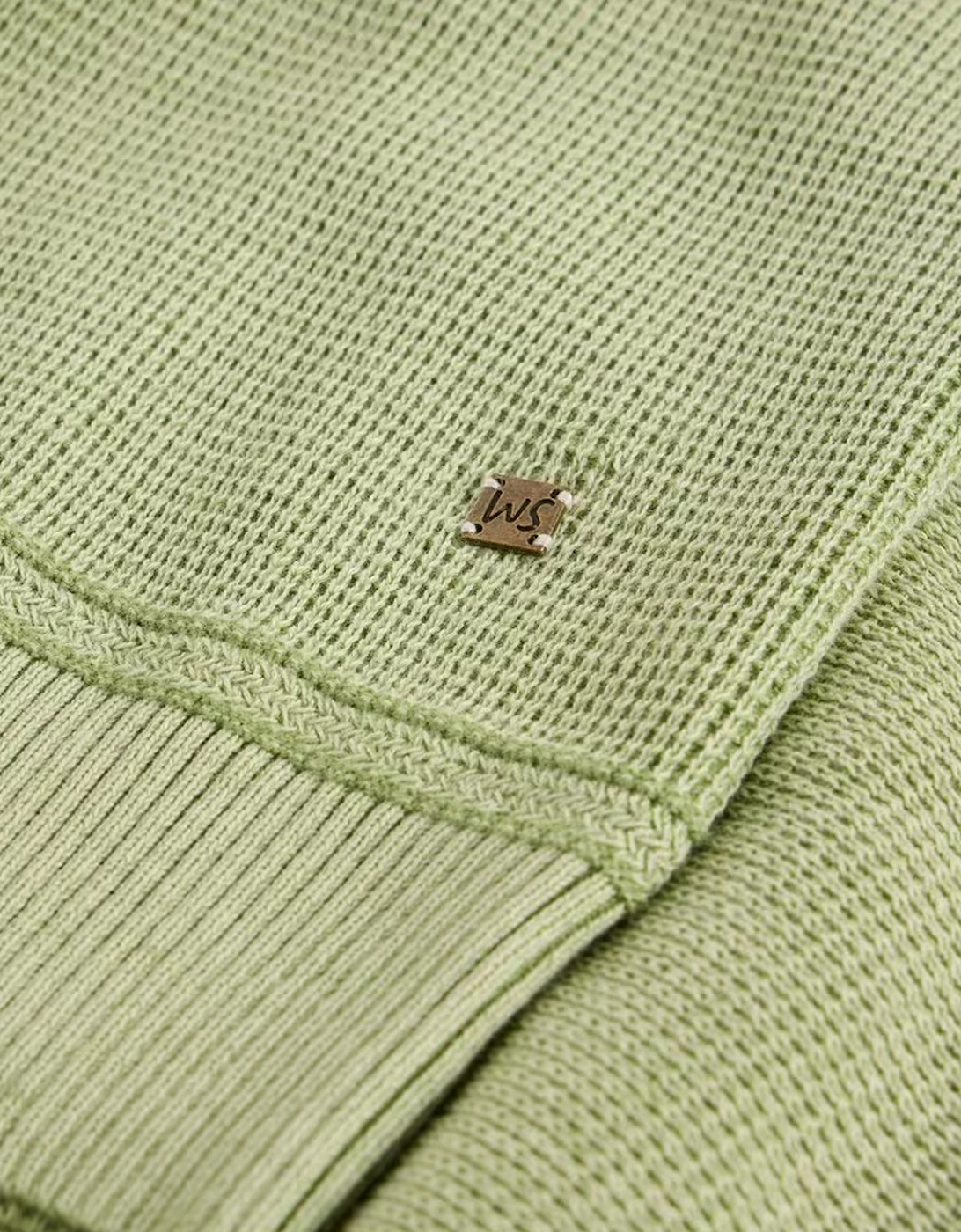 Men's Attadale Crew Neck Jumper Light Green