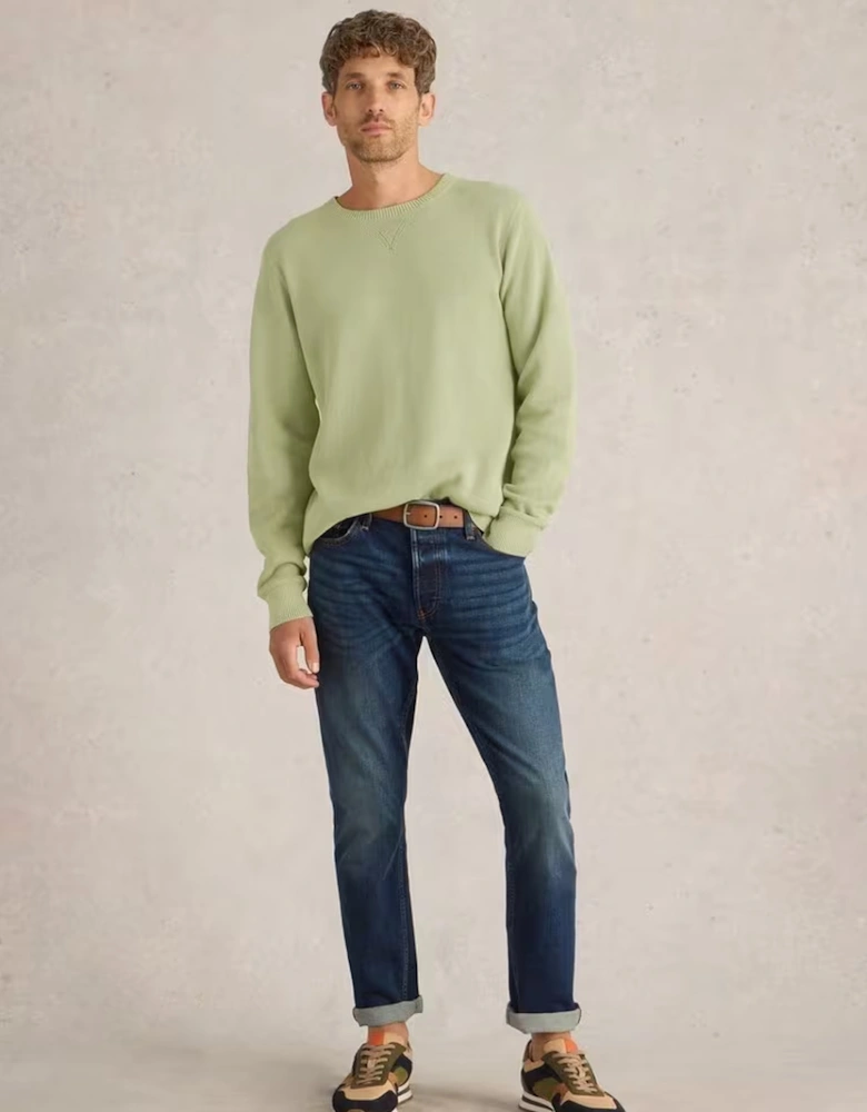 Men's Attadale Crew Neck Jumper Light Green