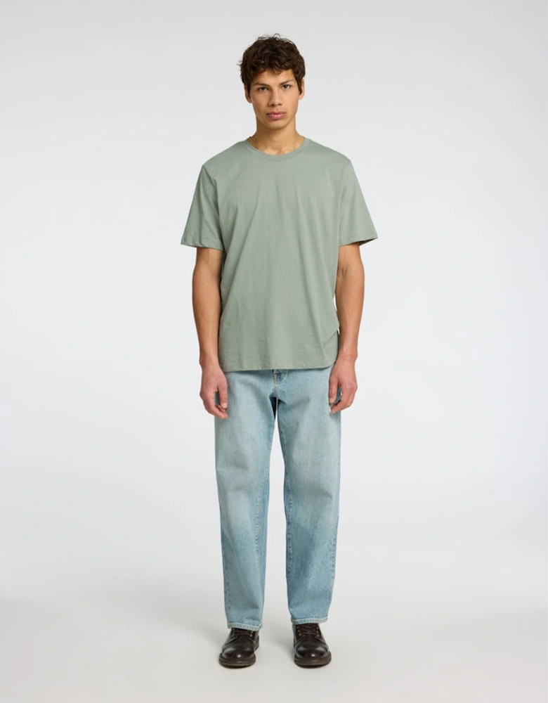 Homme Aspen Slub Short Sleeve O-Neck Tee Iceberg Green