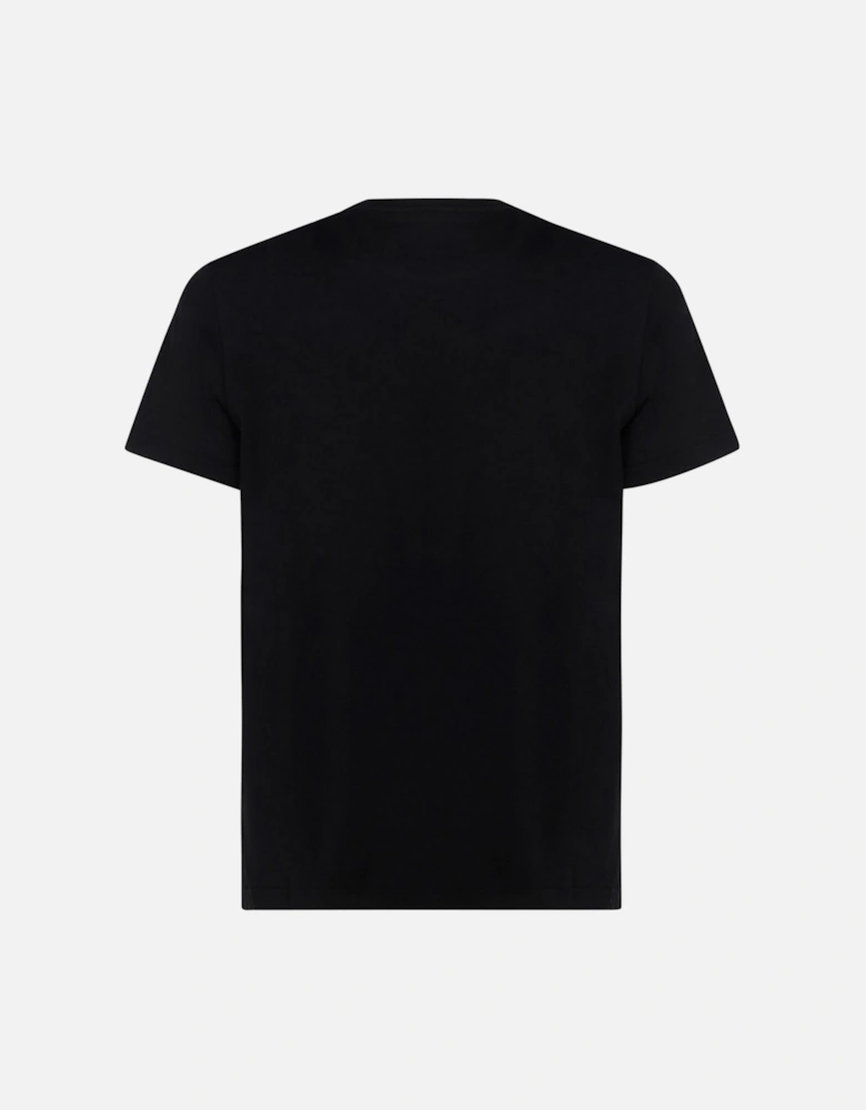 Yellow Printed T-Shirt in Black
