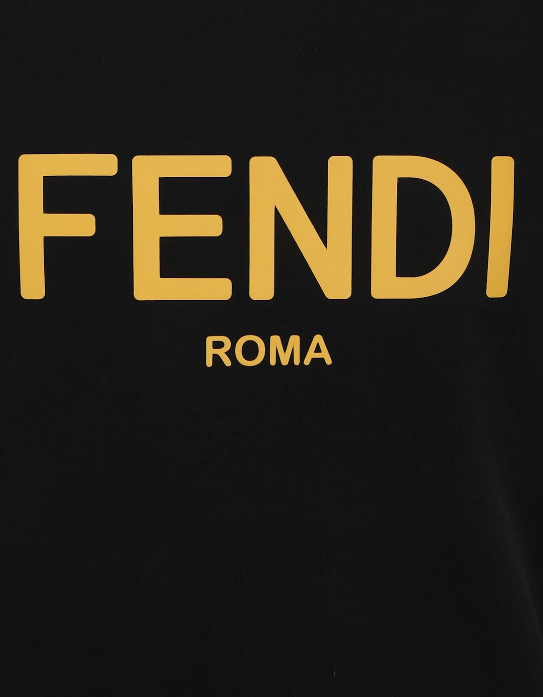Yellow Printed T-Shirt in Black