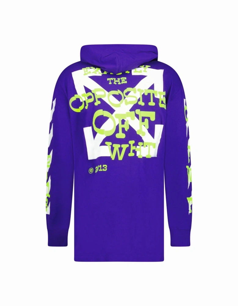 Opposite Arrows T-Shirt Hoodie Purple