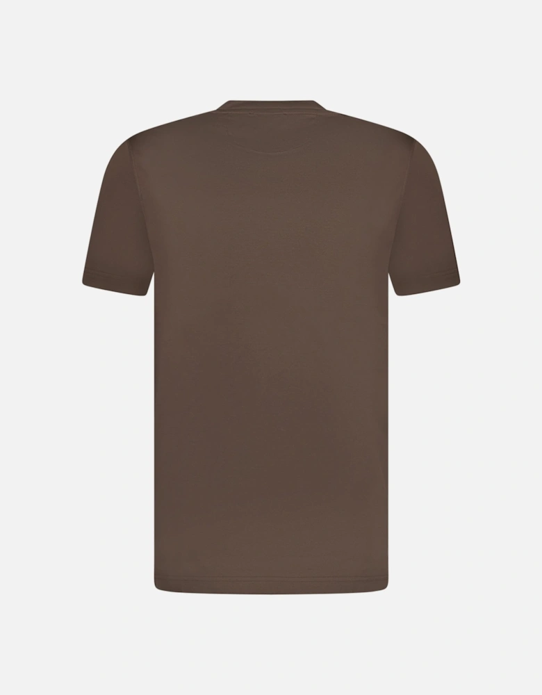 Mercerized Cotton T-Shirt Brown